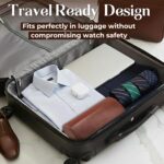 LUXREVE Travel Watch Case 3 Slots - Black - Image 6