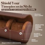 LUXREVE Travel Watch Case 3 Slots - Brown - Image 3