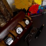 LUXREVE Travel Watch Case 3 Slots - Brown - Image 8