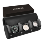 LUXREVE Travel Watch Case 3 Slots - Black